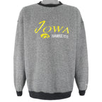 NCAA (Logo Athletic) - Iowa Hawkeyes Crew Neck Sweatshirt 1990s Large Vintage Retro Football College