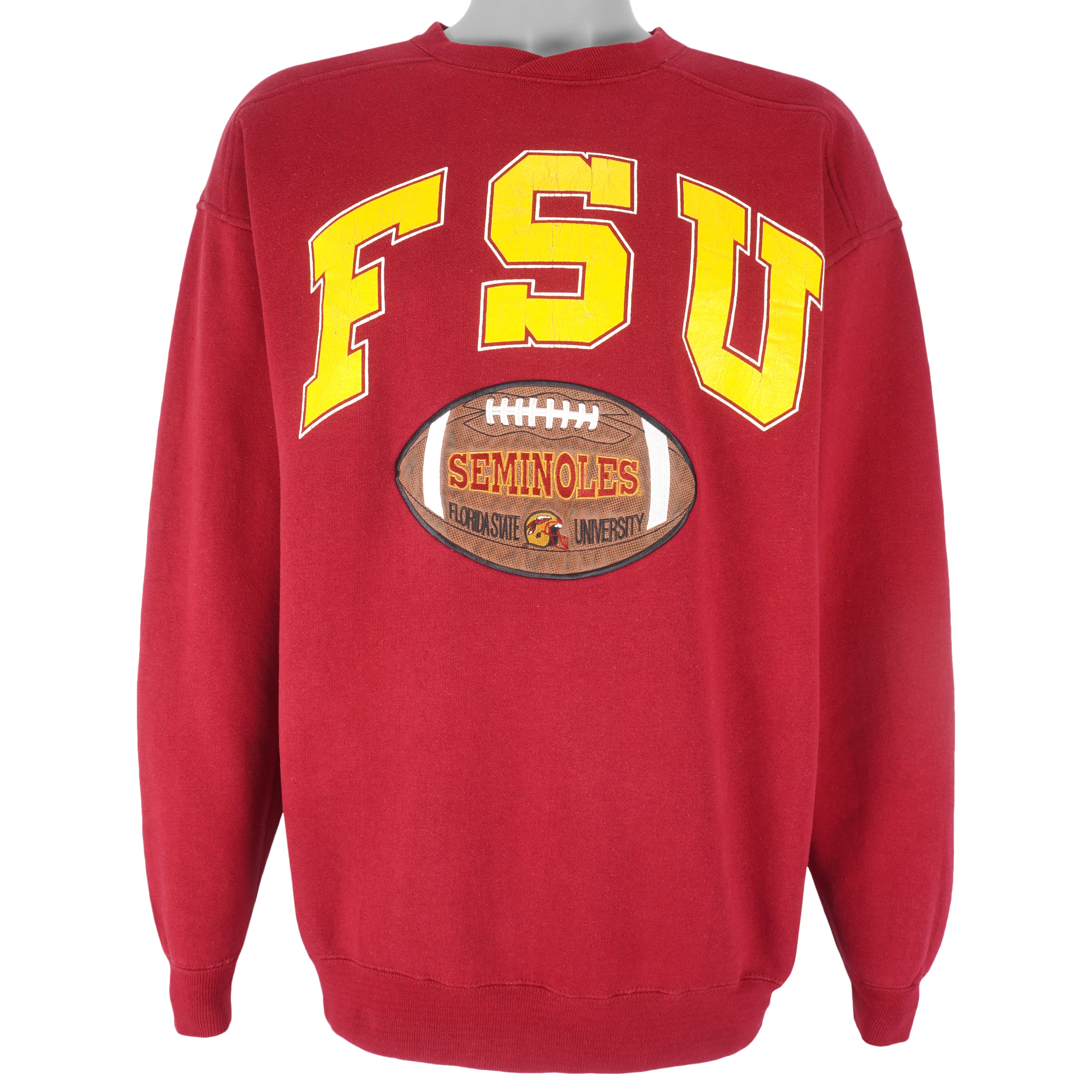 NCAA (Galt Crew) - FSU Seminoles Crew Neck Sweatshirt 1990s Large Vintage Retro Football College