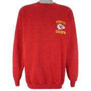 NFL (Logo 7) - Kansas City Chiefs Crew Neck Sweatshirt 1990s Large Vintage Retro Football