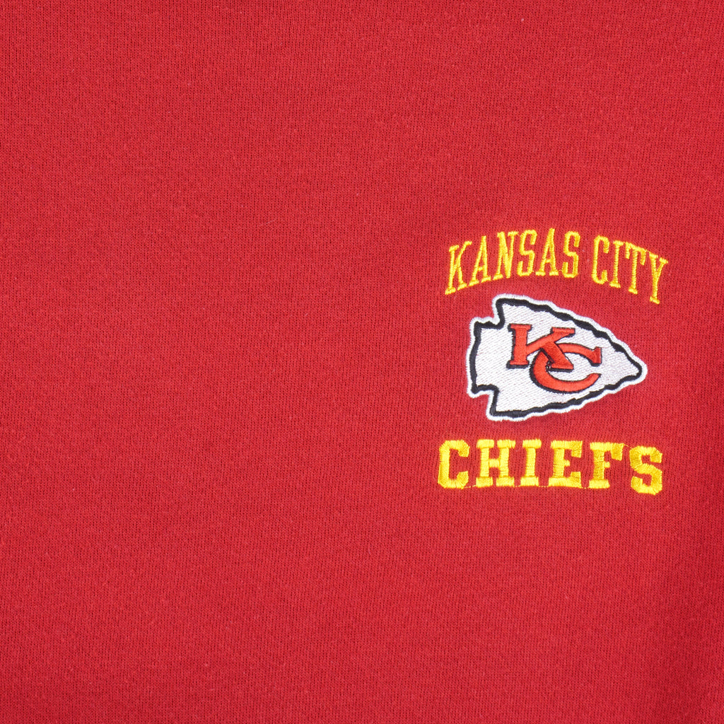 NFL (Logo 7) - Kansas City Chiefs Crew Neck Sweatshirt 1990s Large Vintage Retro Football