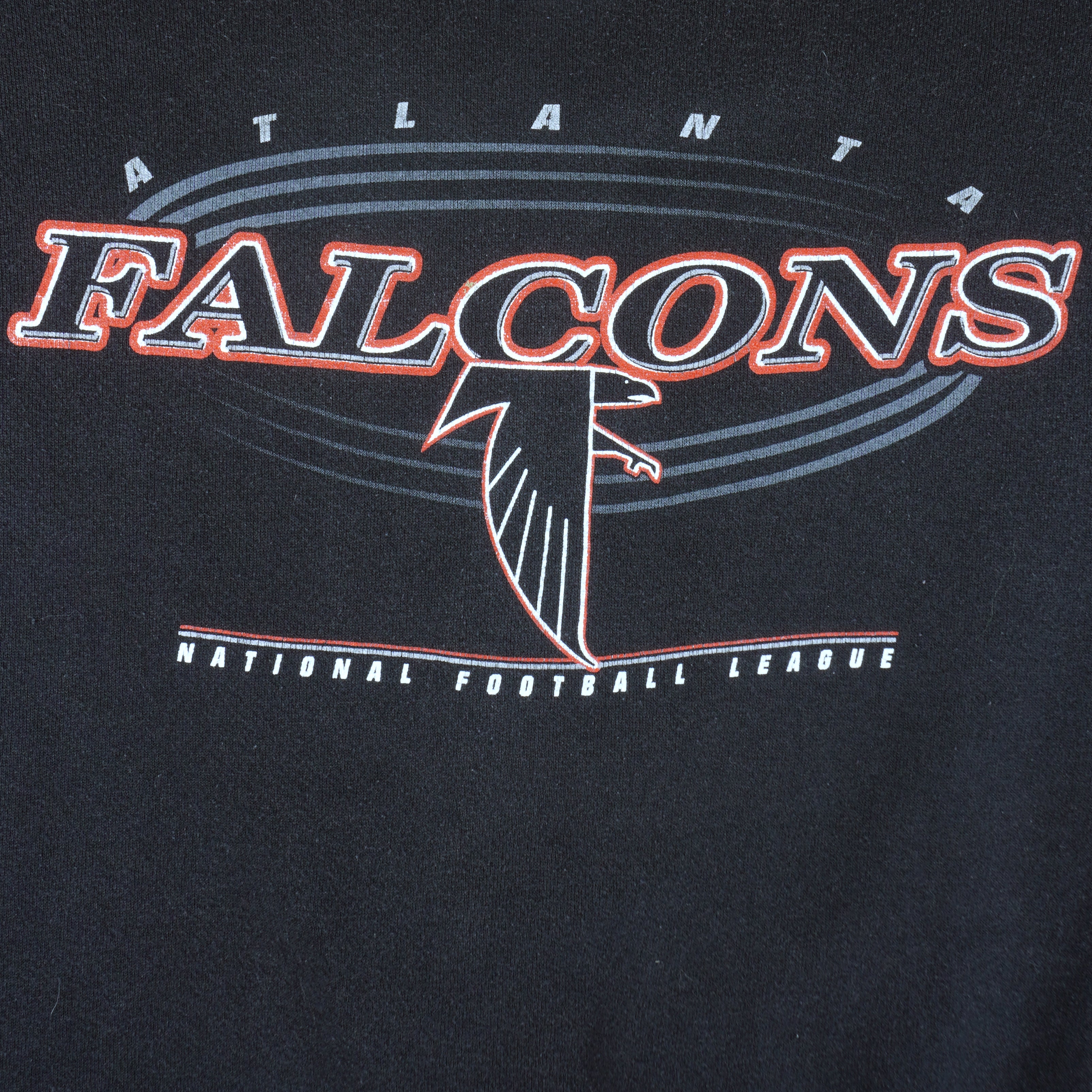 NFL (Logo 7) - Atlanta Falcons Crew Neck Sweatshirt 1990s Large Vintage Retro Football