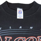 NFL (Logo 7) - Atlanta Falcons Crew Neck Sweatshirt 1990s Large Vintage Retro Football