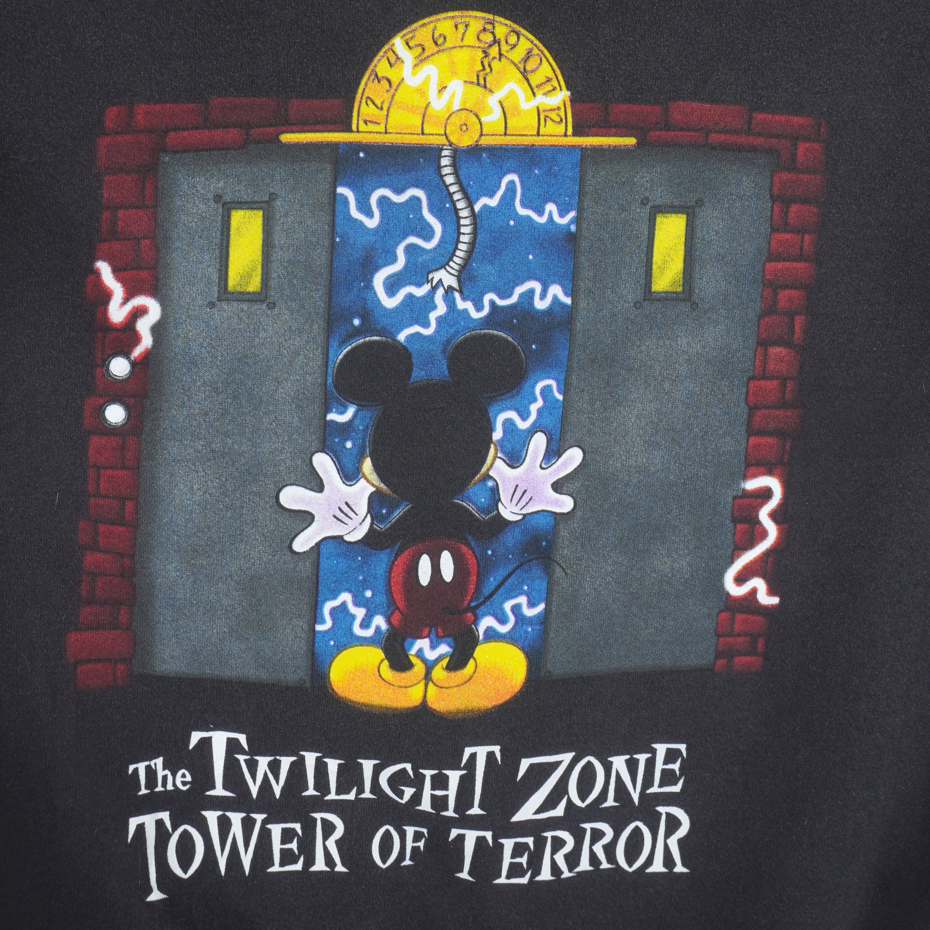 Disney - Mickey The Twilight Zone Crew Neck Sweatshirt 1990s Medium Vintage Retro