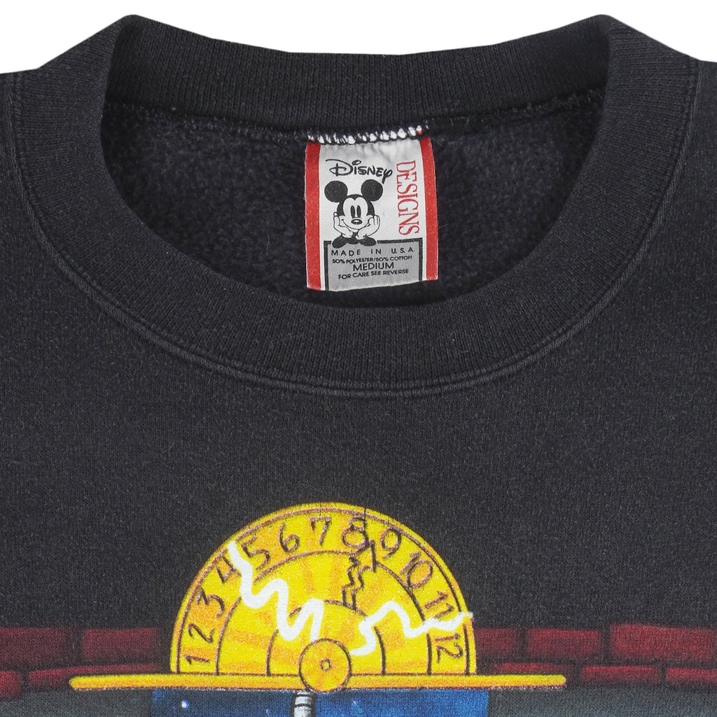 Disney - Mickey The Twilight Zone Crew Neck Sweatshirt 1990s Medium Vintage Retro