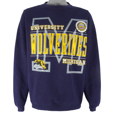 NCAA (Galt Sand) - Michigan University Wolverines Sweatshirt 1990s Large