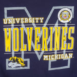NCAA (Galt Sand) - Michigan University Wolverines Sweatshirt 1990s Large Vintage Retro Football College