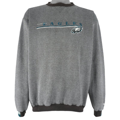 Puma (NFL) - Philadelphia Eagles Embroidered Crew Neck Sweatshirt 1990s X-Large