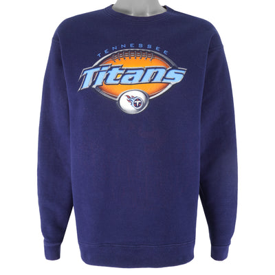 NFL (Pro Player) - Tennessee Titans Crew Neck Sweatshirt 1990s Large