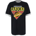 NHL (Waves) - Vancouver Canucks Deadstock T-Shirt 1992 X-Large Vintage Retro Hockey
