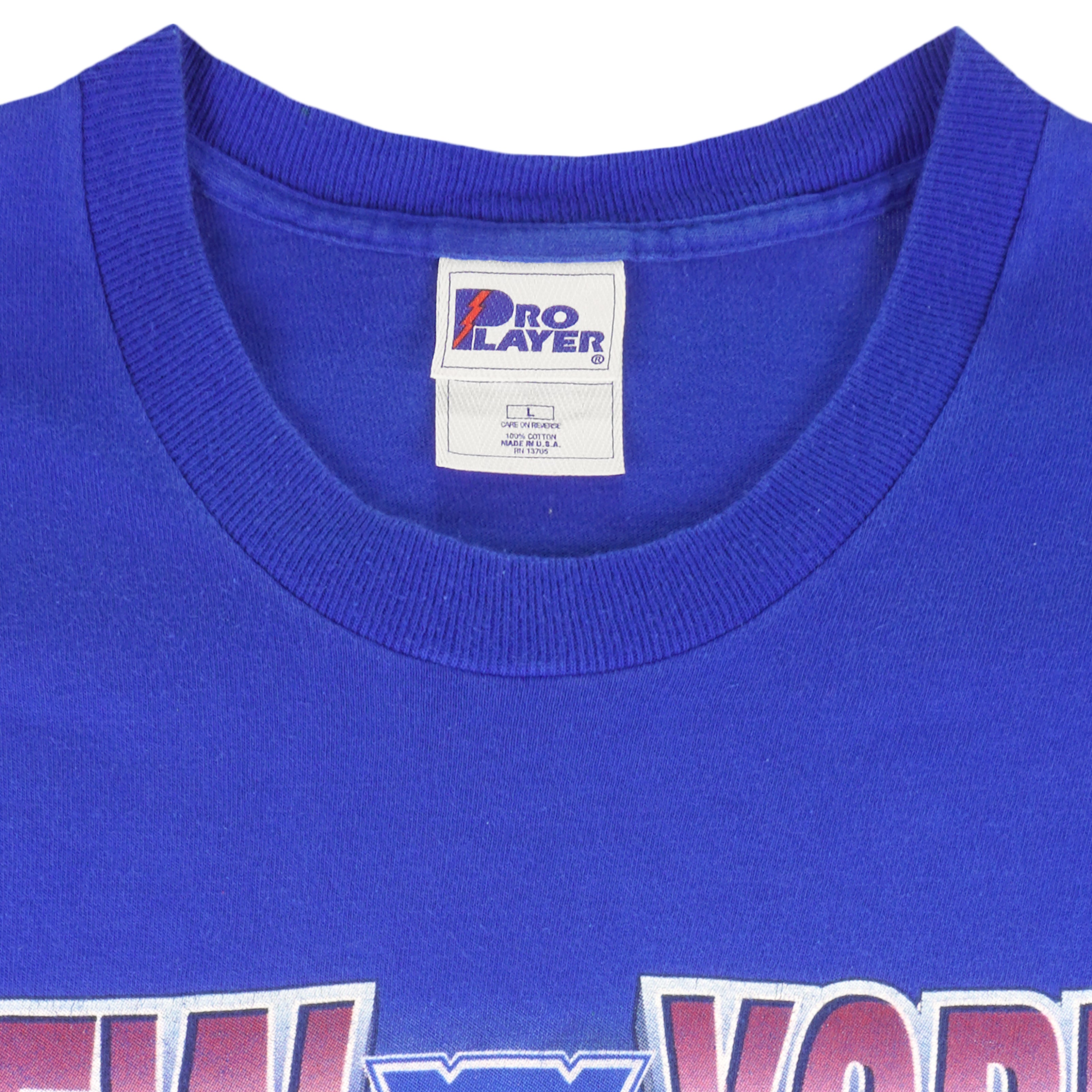 NHL (Pro Player) - NY Rangers Mark Messier Mike Richter Wayne Gretzky Brian Leetch T-Shirt 1990s Large Vintage Retro Hockey