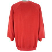 Reebok - Red Retro Crew Neck Sweatshirt 1990s XX-Large Vintage Retro