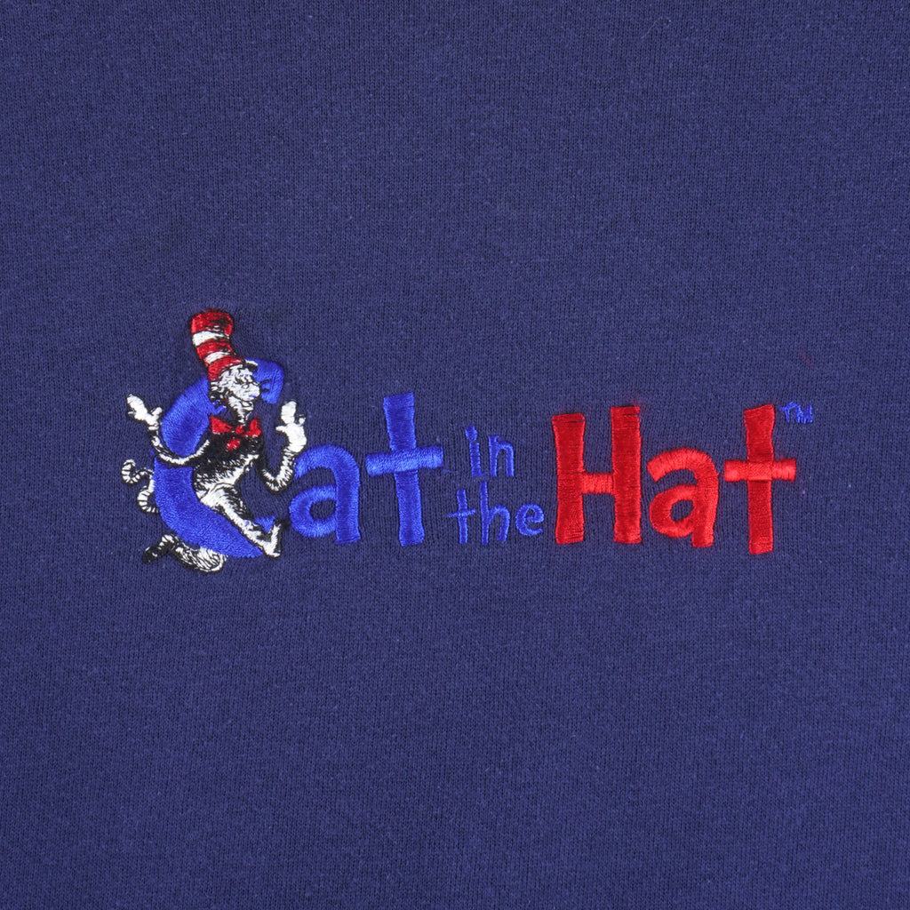 Vintage - Dr. Seuss, The Cat In The Hat Crew Neck Sweatshirt 1990s X-Large Vintage Retro