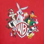 Looney Tunes - WB Embroidered Crew Neck Sweatshirt 1990s X-Large Vintage Retro
