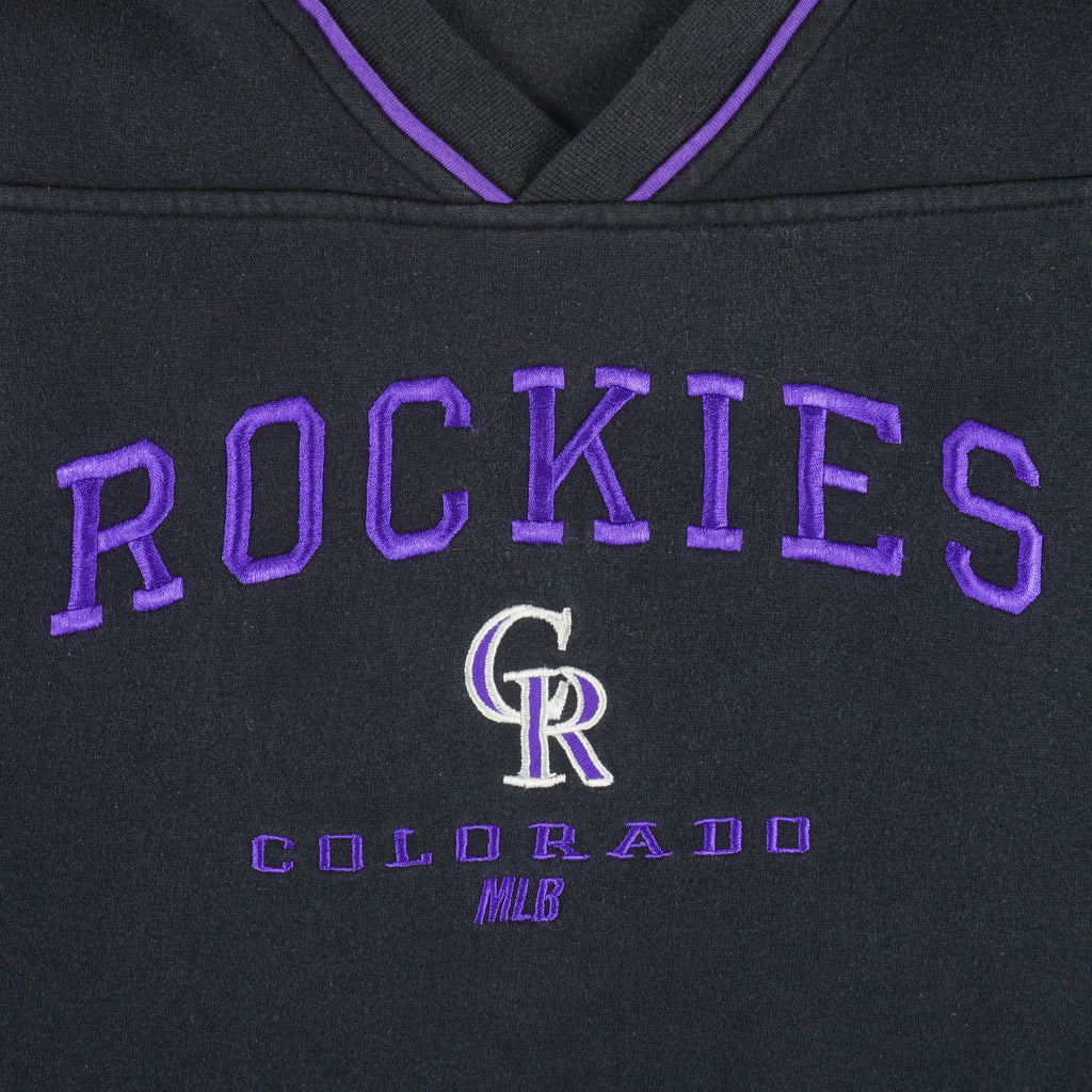 MLB (Lee) - Colorado Rockies Embroidered Crew Neck Sweatshirt 1990s X-Large Vintage Retro Baseball