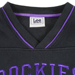 MLB (Lee) - Colorado Rockies Embroidered Crew Neck Sweatshirt 1990s X-Large Vintage Retro Baseball