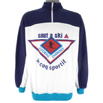 Le Coq Sportif - Saut A Ski 1/4 Zip Sweatshirt 1990s X-Large Vintage Retro
