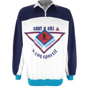 Le Coq Sportif - Saut A Ski 1/4 Zip Sweatshirt 1990s X-Large Vintage Retro