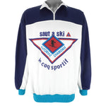 Le Coq Sportif - Saut A Ski 1/4 Zip Sweatshirt 1990s X-Large Vintage Retro