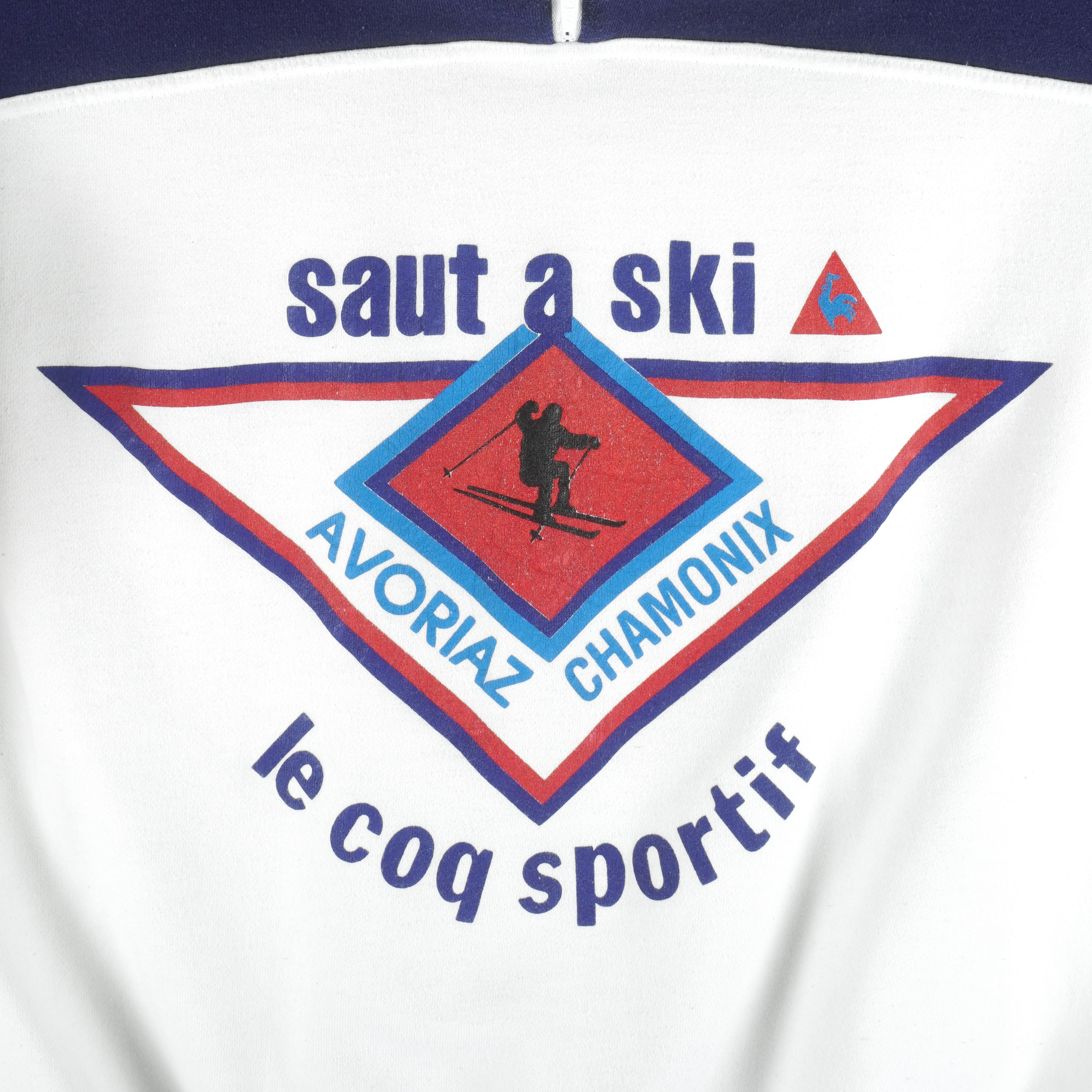 Vintage Le Coq Sportif Saut A Ski 1 4 Zip Sweatshirt 1990s Large Vintage Club Clothing