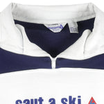 Le Coq Sportif - Saut A Ski 1/4 Zip Sweatshirt 1990s X-Large Vintage Retro