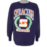 NCAA - Syracuse Orangemen Crew Neck Sweatshirt 1990s Large Vintage Retro Football College