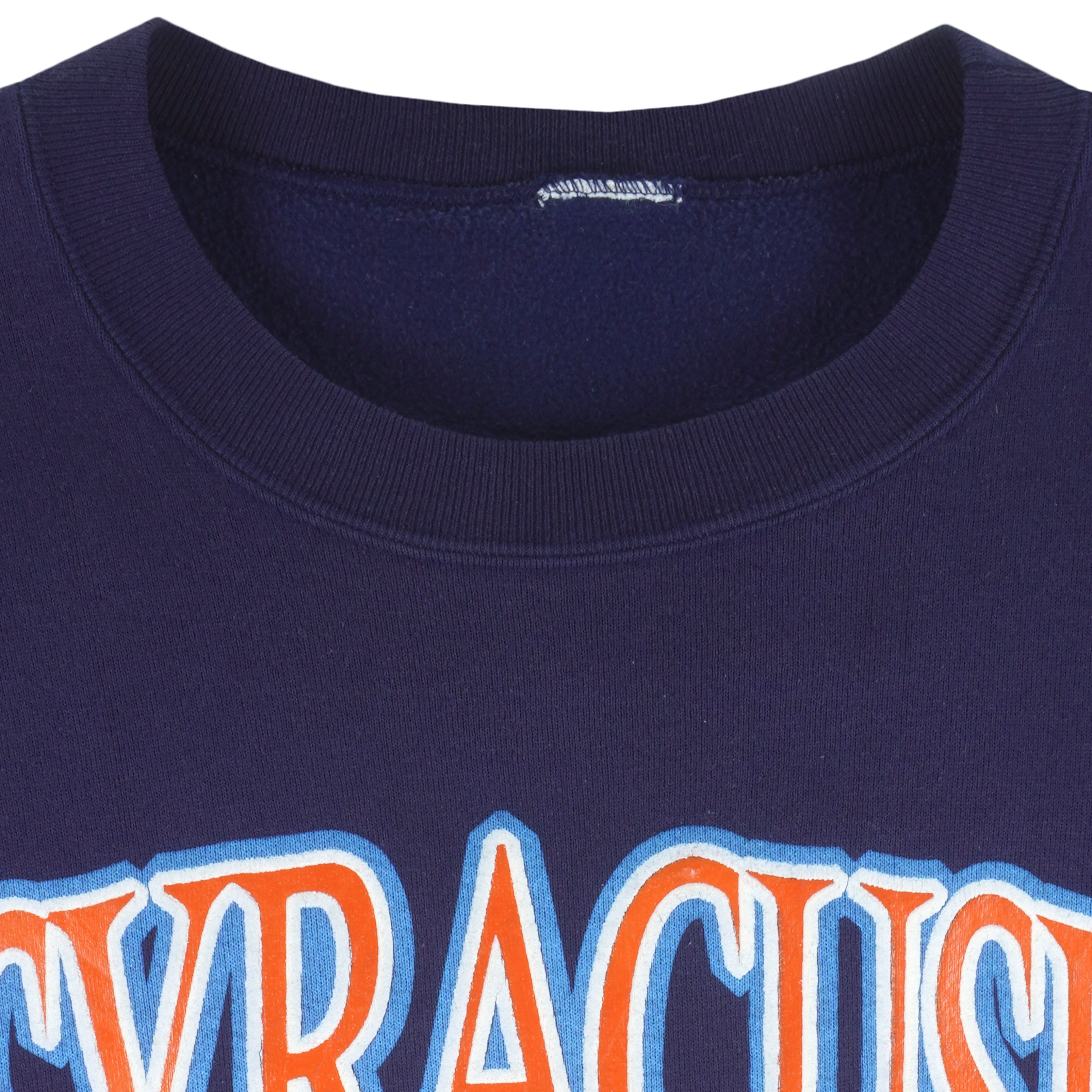 NCAA - Syracuse Orangemen Crew Neck Sweatshirt 1990s Large Vintage Retro Football College