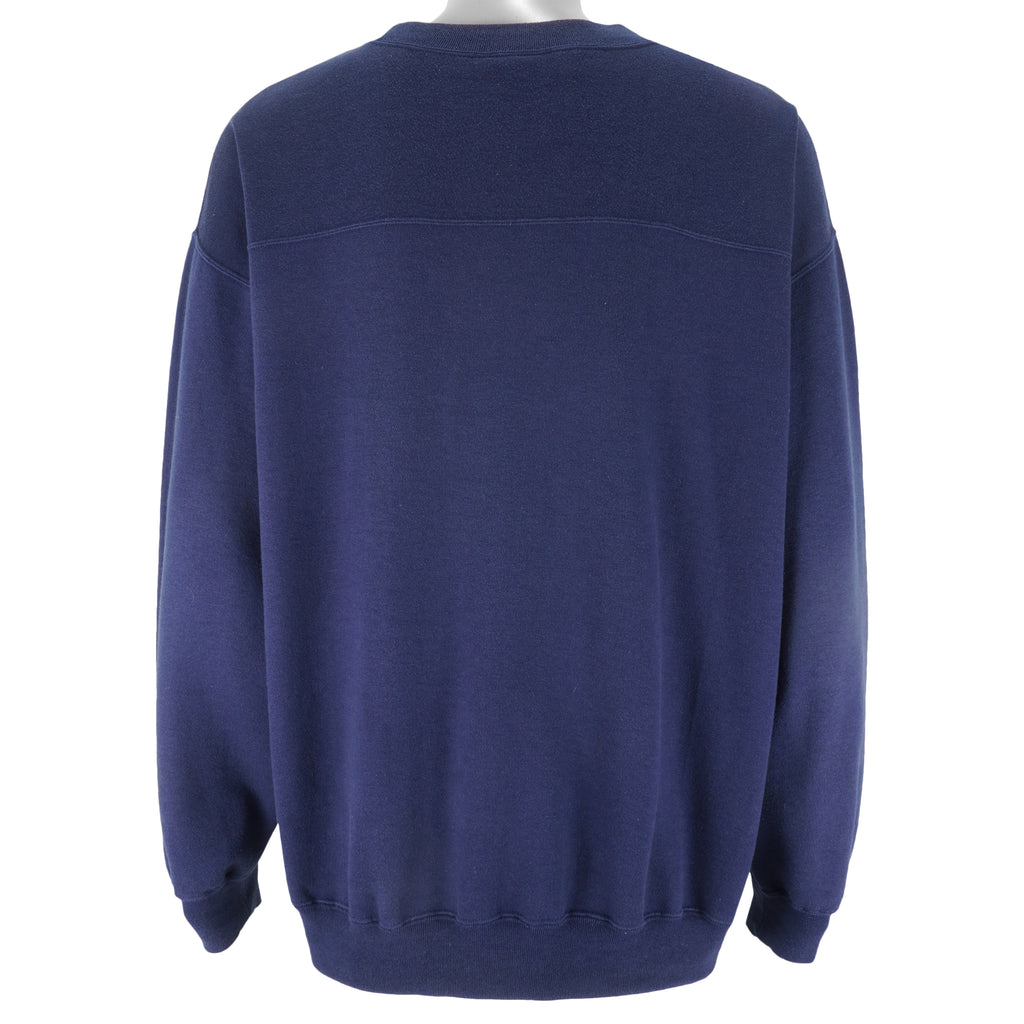 MLB (Lee) - New York Yankees Embroidered Crew Neck Sweatshirt 1990s X-Large Vintage Retro Baseball