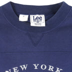 MLB (Lee) - New York Yankees Embroidered Crew Neck Sweatshirt 1990s X-Large Vintage Retro Baseball
