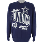 NFL (Fruit Of The Loom) - Dallas Cowboys Crew Neck Sweatshirt 1993 X-Large Vintage Retro Football