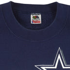 NFL (Fruit Of The Loom) - Dallas Cowboys Crew Neck Sweatshirt 1993 X-Large Vintage Retro Football