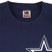 NFL (Fruit Of The Loom) - Dallas Cowboys Crew Neck Sweatshirt 1993 X-Large Vintage Retro Football