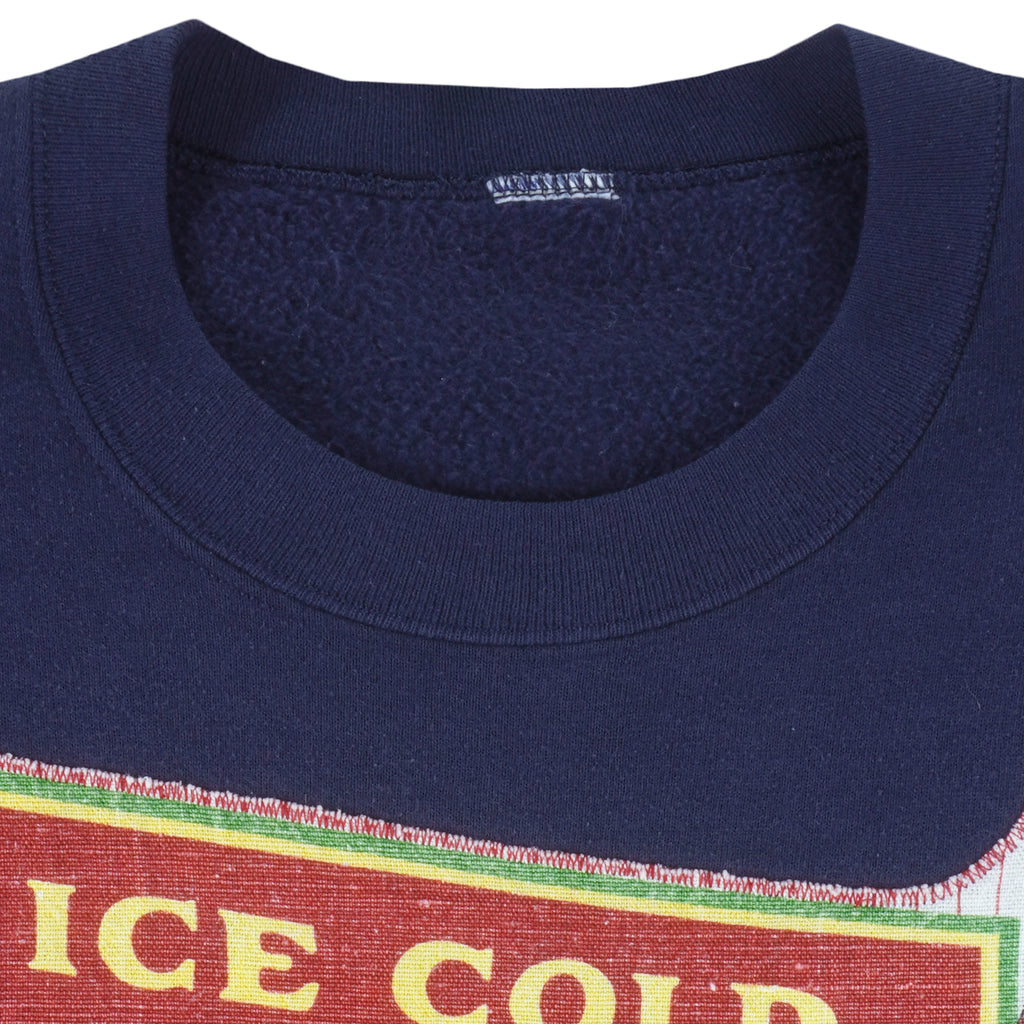 Vintage - Coca-Cola Ice Cold Sold Here Crew Neck Sweatshirt 1990s Large Vintage Retro