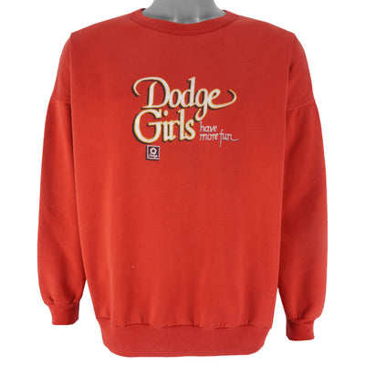 Vintage (Florida) - Dodge Girls Have More Fun Crew Neck Sweatshirt 1990s Large
