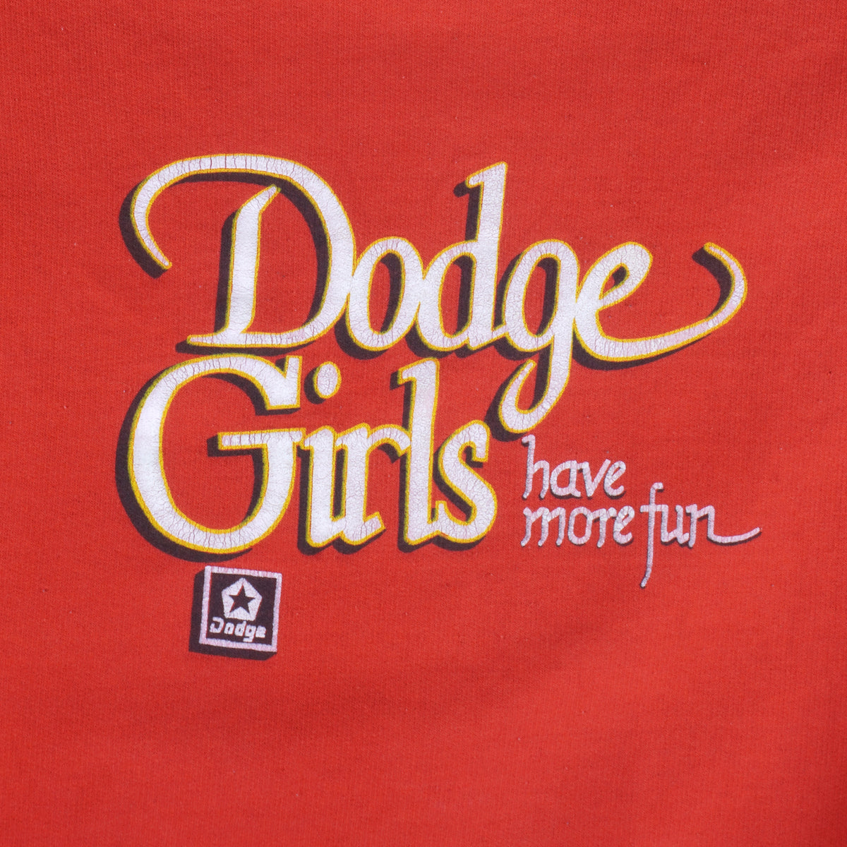 Vintage - Dodge Girls Have More Fun Crew Neck Sweatshirt 1990s Large