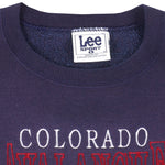 NHL (Lee) - Colorado Avalanche Embroidered Sweatshirt 1990s Large Vintage Retro Hockey