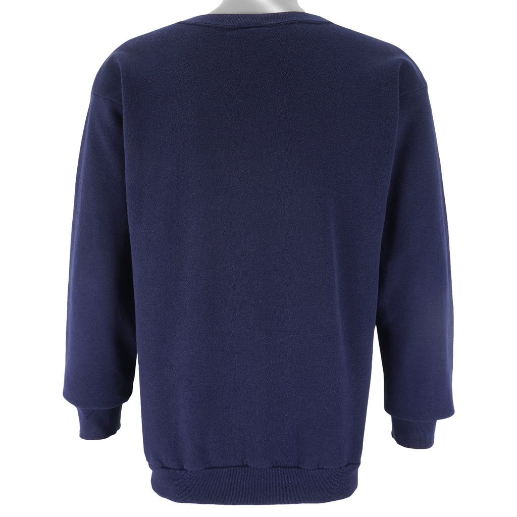 NCAA (Tultex) - Duke University Blue Devils Crew Neck Sweatshirt 1990s Large Vintage Retro Football college