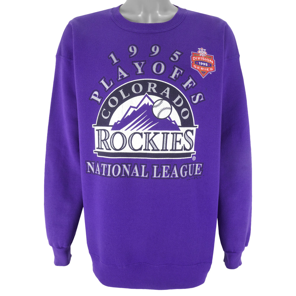 MLB (Nutmeg) - Colorado Rockies Crew Neck Sweatshirt 1995 X-Large vintage Retro Baseball