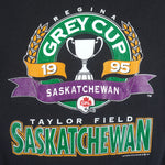 CFL (Softwear) - Saskatchewan Regina Grey Cup Crew Neck Sweatshirt 1995 Large Vintage Retro Football