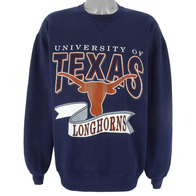 NCAA - University of Texas Longhorns Crew Neck Sweatshirt 1990s X-Large