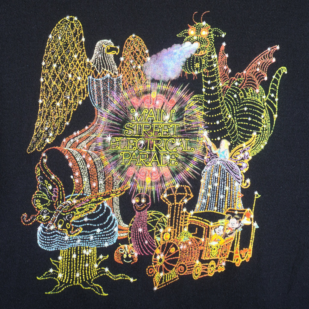 Disney - Main Street Electrical Parade Crew Neck Sweatshirt 1990s XX-Large Vintage Retro