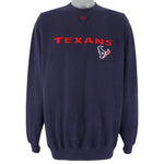 NFL - Houston Texans Embroidered Crew Neck Sweatshirt 2000s X-Large