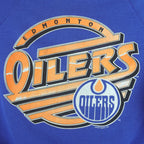 NHL (Harley) - Edmonton Oilers Crew Neck Sweatshirt 1991 Large Vintage Retro Hockey