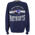 NFL (Salem) - New England Patriots Crew Neck Sweatshirt 1990s X-Large Vintage Retro Football