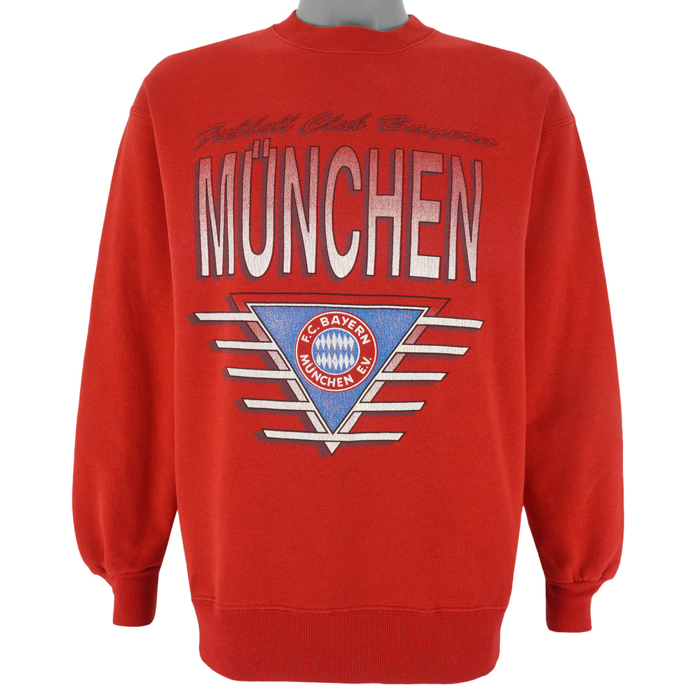 Vintage (Hanes) - Bayern Munchen Germany Football Club Crew Neck Sweatshirt 1990s Large Vintage Retro Soccer