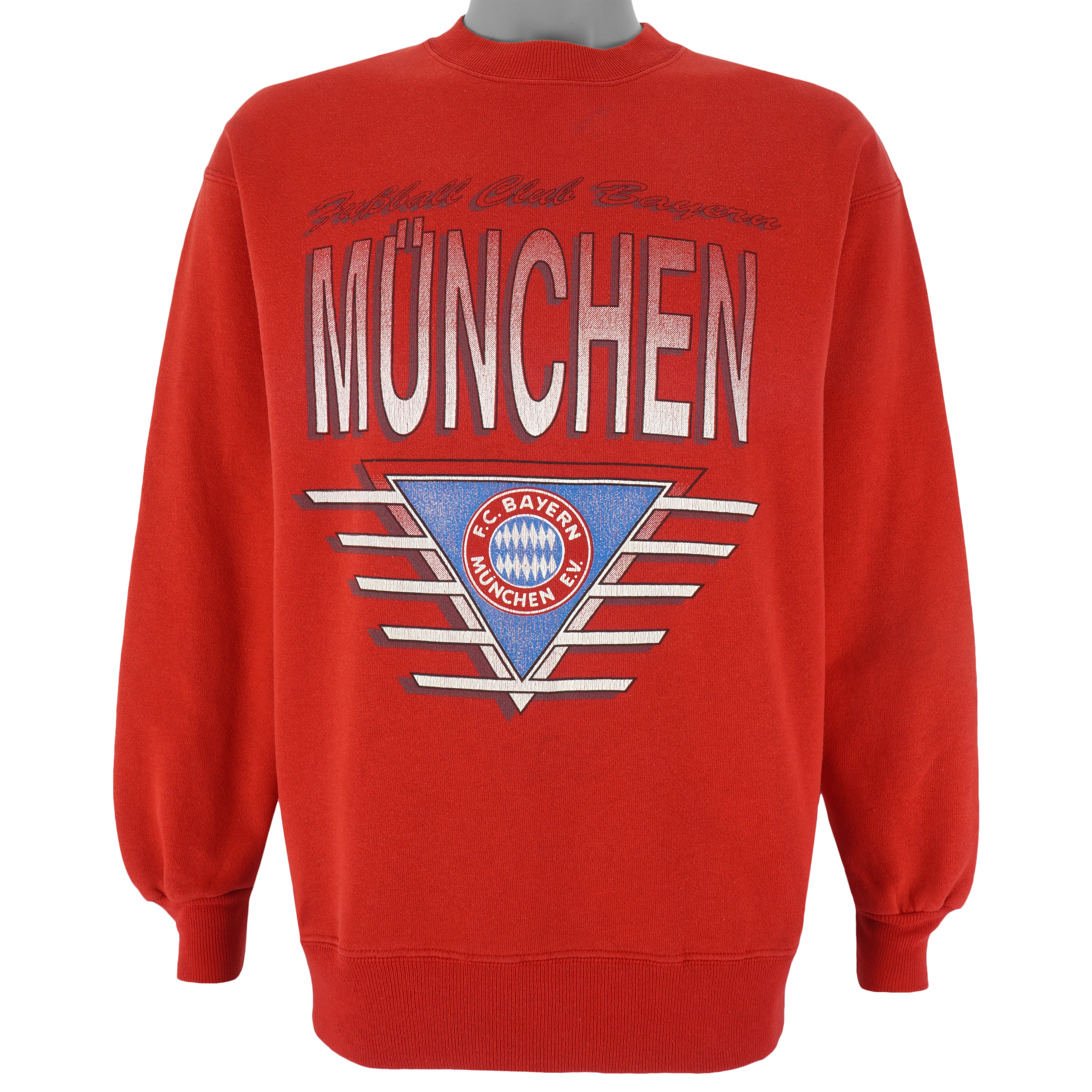 Vintage (Hanes) - Bayern Munchen Germany Football Club Crew Neck Sweatshirt 1990s Large Vintage Retro Soccer