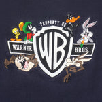 Looney Tunes - WB Tuns Squad Embroidered Crew Neck Sweatshirt 1990s Small Vintage Retro
