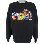 Disney (Too Cute) - Mickey & Friends Embroidered Crew Neck Sweatshirt 1990s Large Vintage Retro
