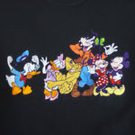 Disney (Too Cute) - Mickey & Friends Embroidered Crew Neck Sweatshirt 1990s Large Vintage Retro
