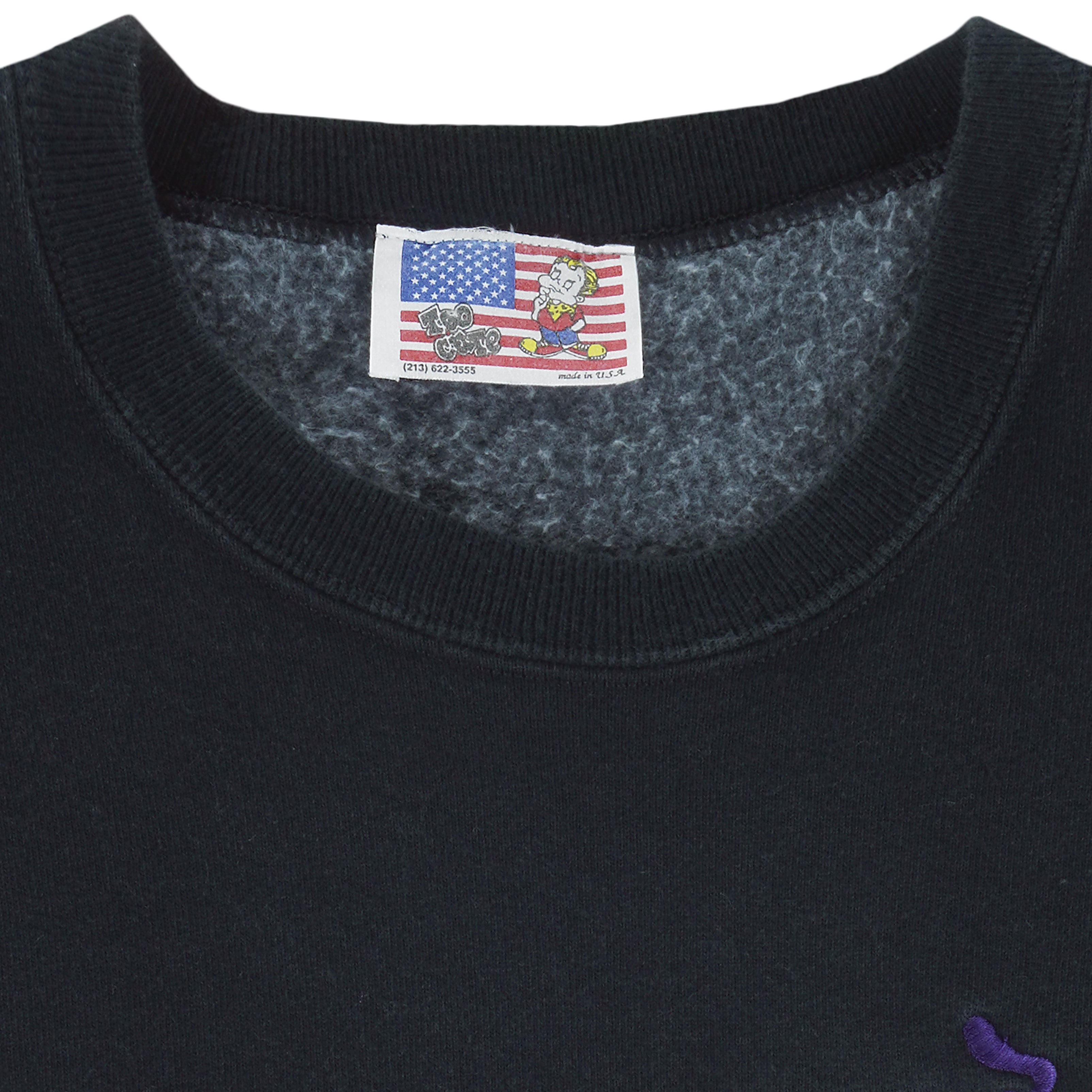 Disney (Too Cute) - Mickey & Friends Embroidered Crew Neck Sweatshirt 1990s Large Vintage Retro