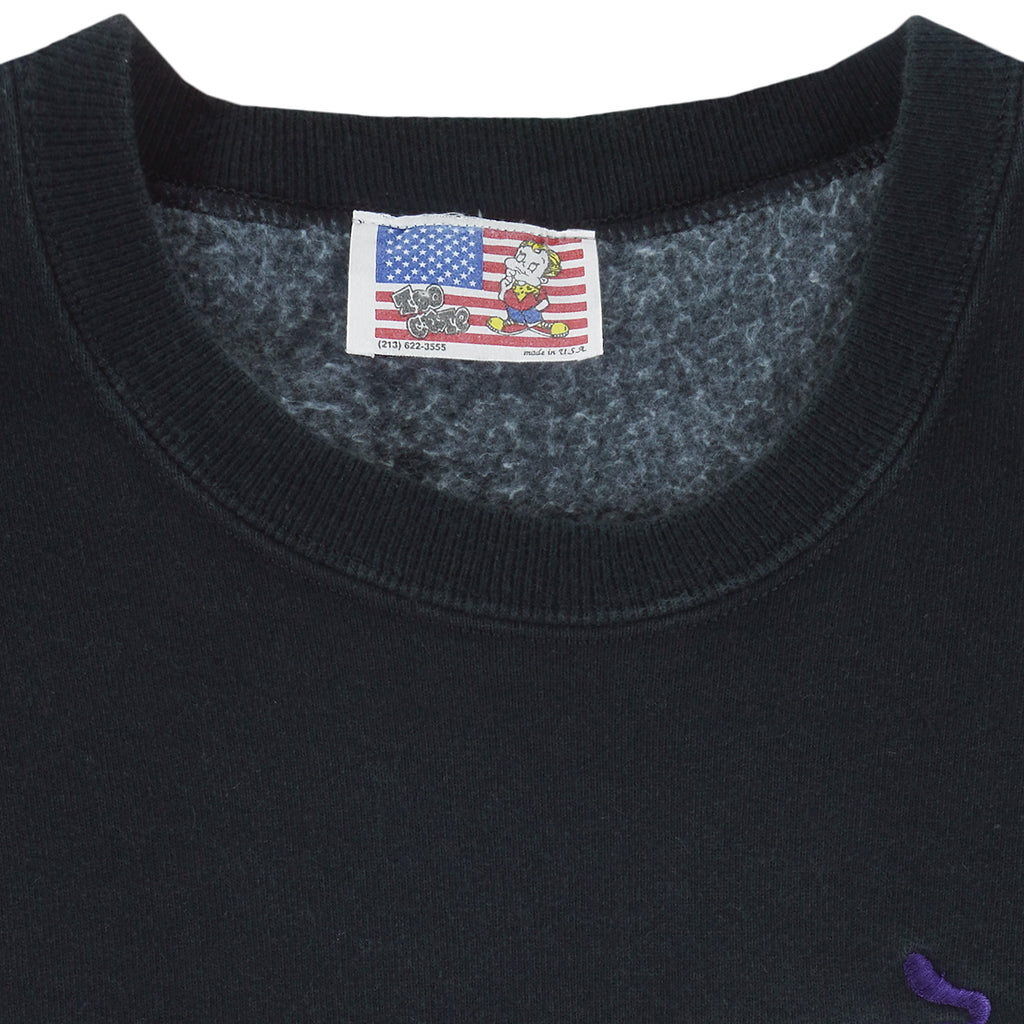 Disney (Too Cute) - Mickey & Friends Embroidered Crew Neck Sweatshirt 1990s Large Vintage Retro